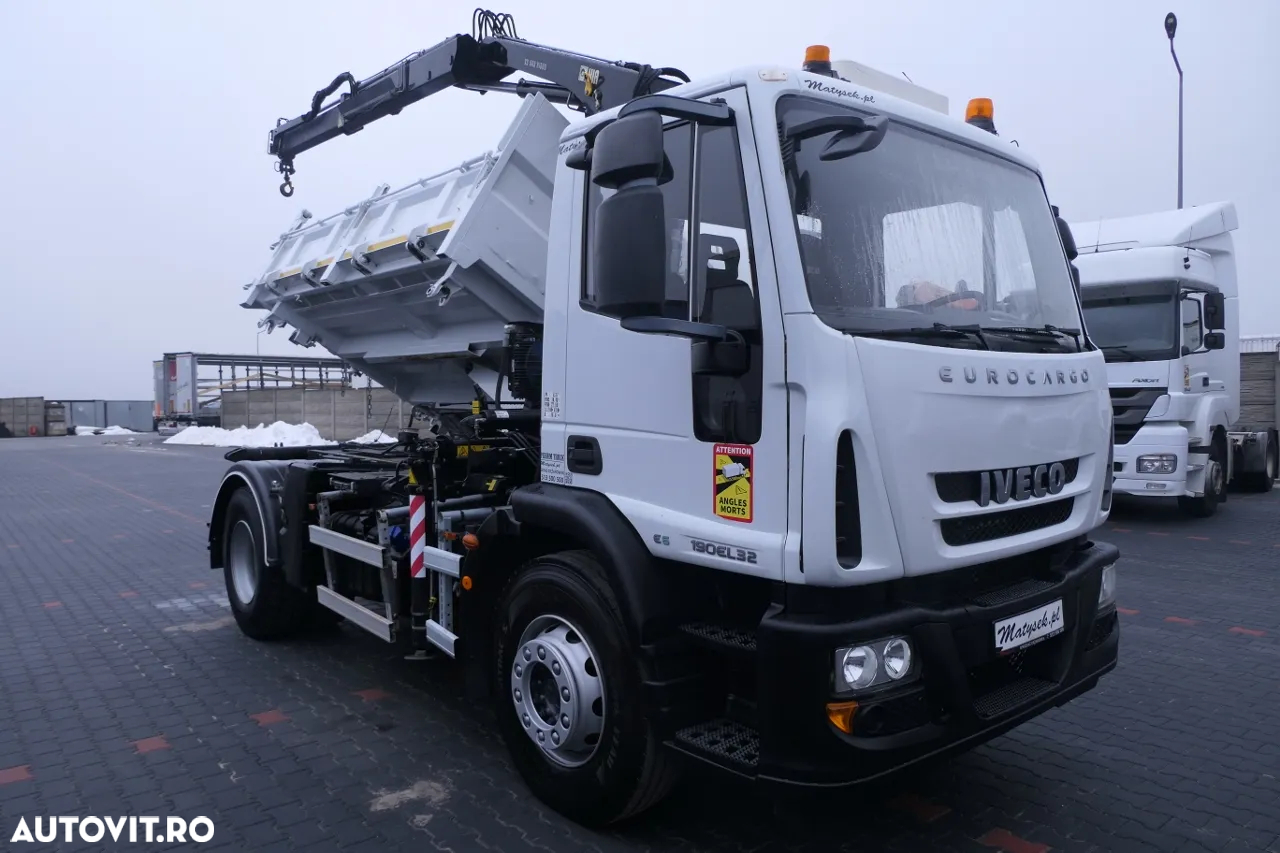 Iveco 19 - 320 CP / E 6 / Basculant + HDS / HYDROBOARD / KIPPER 3 FETE - 3,5 M / EURO 6 - 9