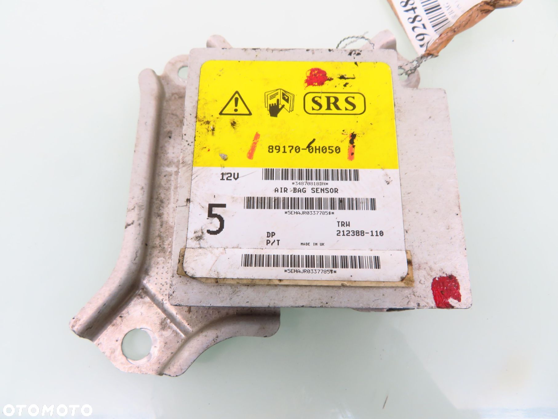 MODUŁ AIRBAG TOYOTA AYGO  891700H050 212388110 - 1