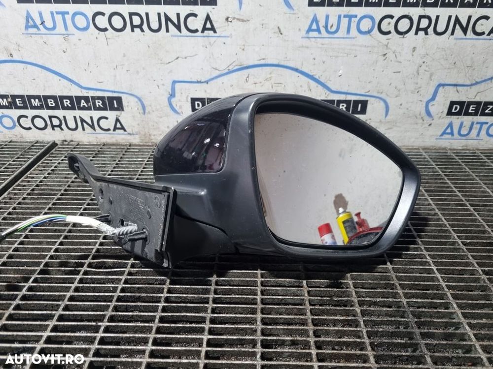 Oglinda dreapta Peugeot 2008 Facelift 2016 - 2019 4 Usi Perla Nera Schwarz KTV (1299) ... - 2