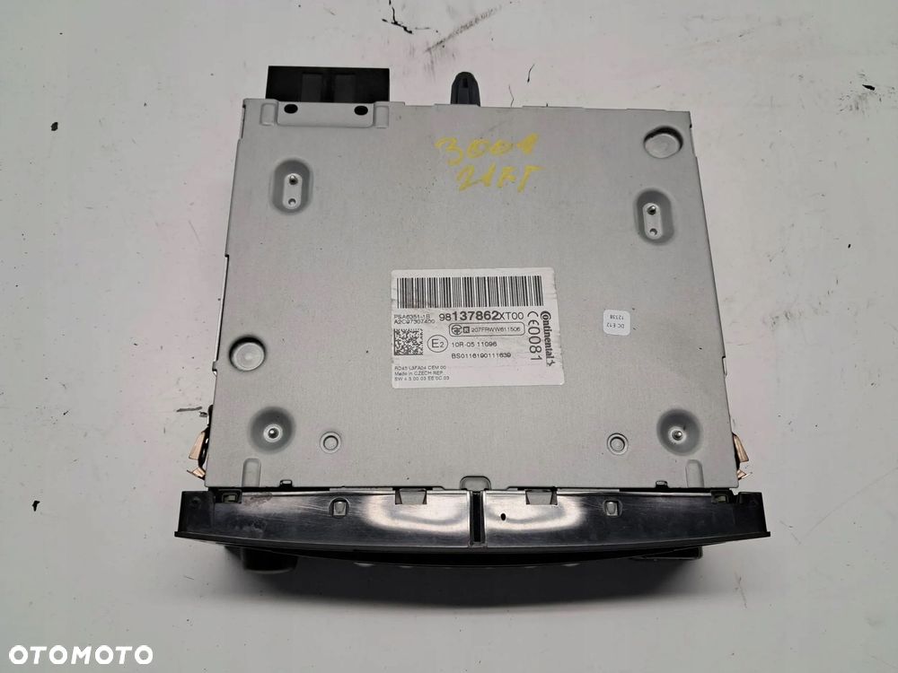 peugeot 3008 i lift radio radioodtwarzacz 98137862xt - 2