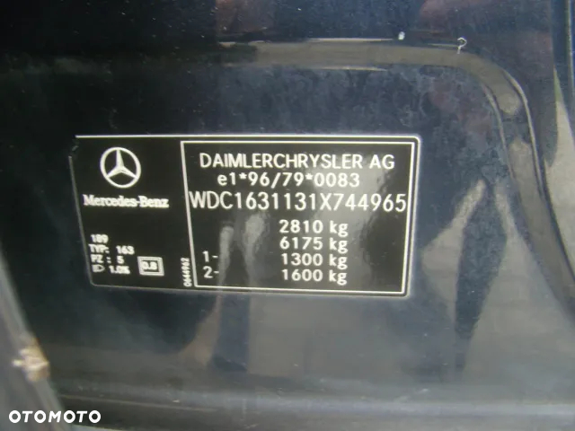 Mercedes-Benz ML 270 2.7CDI CIĘŻARYY 2-OSOBY 3.365KG-NA HAKU - 14