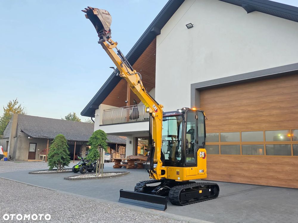 Caterpillar CAT 302.7 CR mini koparka szybkozłącze 3 łyżki piękna serwisowana 1 wł JCB sprowadzona w oryginale - 31