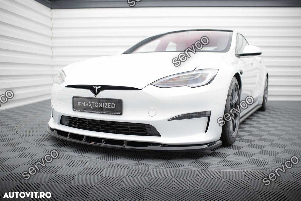 Prelungire bara fata Tesla Model S Plaid Mk1 2021- v4 - Maxton Design - 3