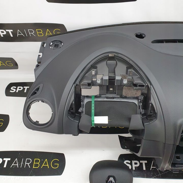 RENAULT CLIO IV 4 RS SPORT DESKA ROZDZIELCZA KONSOLA KOKPIT PULPIT PODUSZKI AIRBAG AIR BAG PASY KIT SET - 2