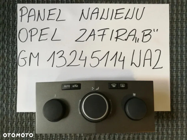 Panel Nawiewu Opel Zafira B Symbol WA2