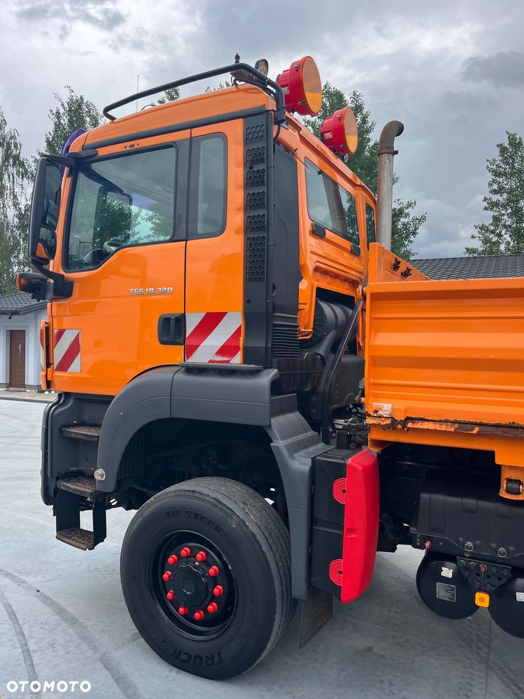 MAN Tgs 18.320 Wywrotka 4x4 Napęd na Mostach Na Wał Reduktor Biegi Terenowe Czolownica Hydraulika Boczna - 11