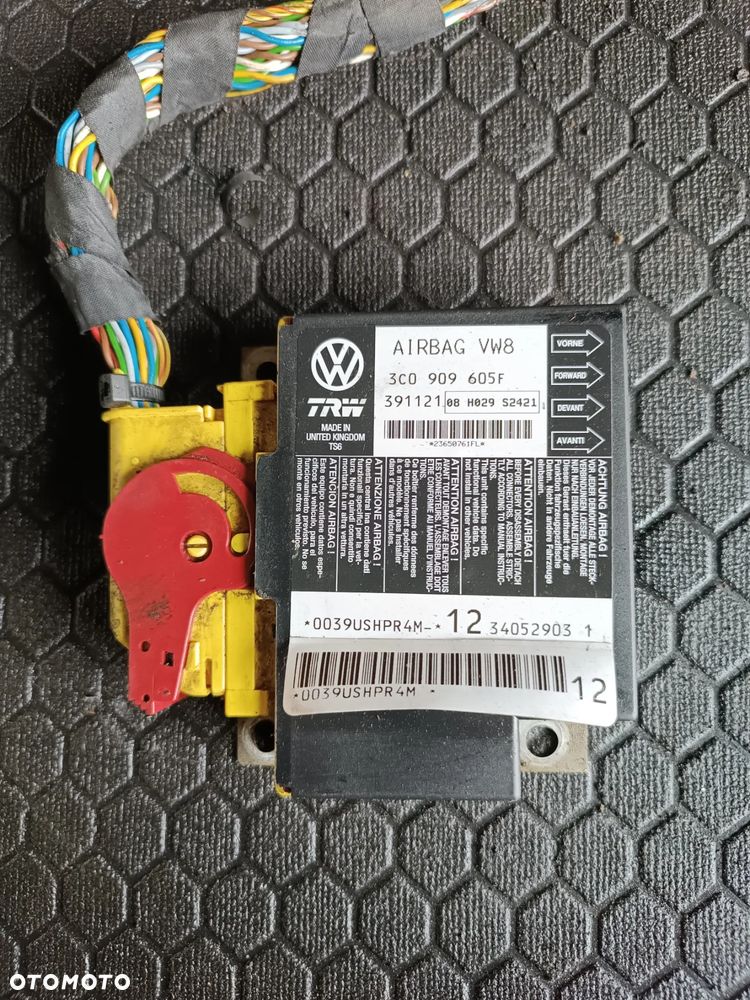 SENSOR MODUŁ AIRBAG VW PASSAT B6 3C0909605F - 1
