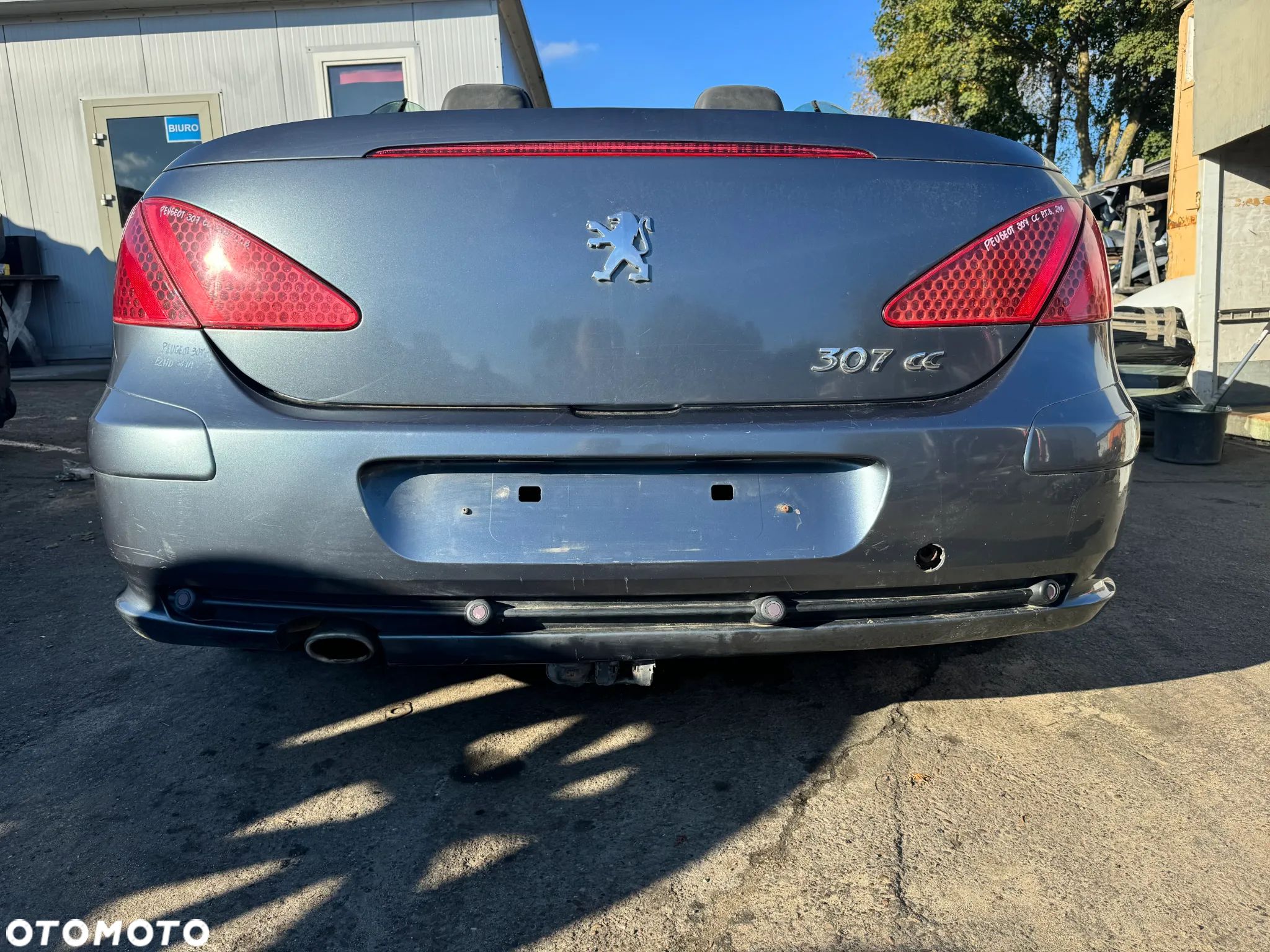PEUGEOT 307 CC ZDERZAK TYLNY TYŁ EZWD - 1