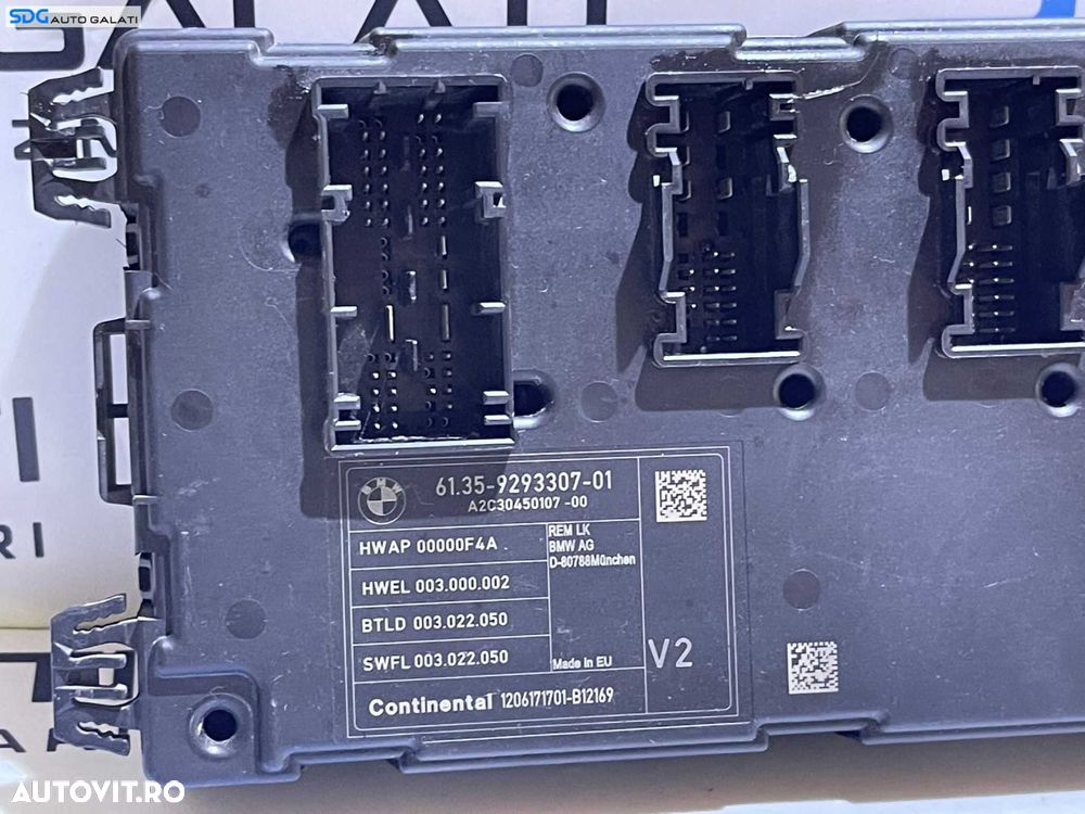 Unitate Modul Calculator Panou Tablou Sigurante Relee Confort Comfort BMW Seria 3 F30 F31 F80 2011 - 2019 Cod 9293307 6135929330701 A2C30450107 [L3565] - 4