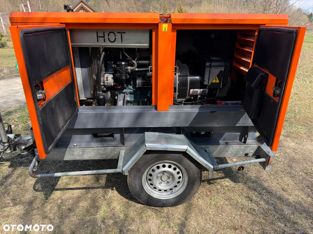 Atlas Copco QAS 40 KW Agregat prądotwórczy Przyczepa do rejestracji. inwerterowy wyciszony! 2014r. JAK NOWY z Norwegii. 5000mtg.Mocny silnik Turbo Kubota 4 cylindry 100km! Dekra aktualna. Opony zero zużycia. Zadbany Agregat. Odpala na Dotyk. Bogata Wersja! Prądnica Najlepsza PARTNER LEROY SOMER. - 14