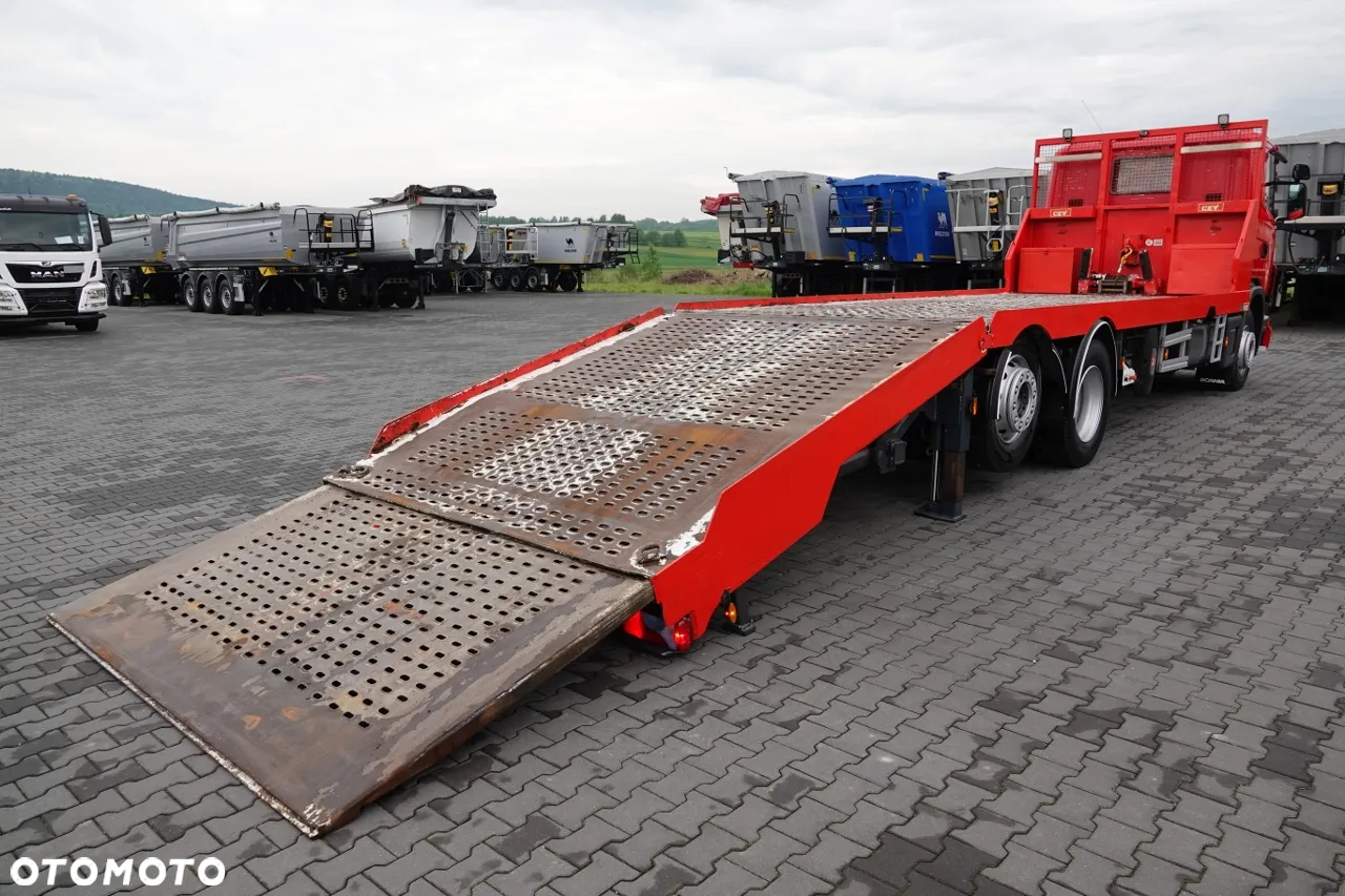 Scania G 360 / 6X2 / LAWETA / POMOC DROGOWA / OŚ SKRĘTNA I PODNOSZONA / NAJAZDY HYDRAULICZNE / WCIĄGARKA / SPROWADZONY - 5