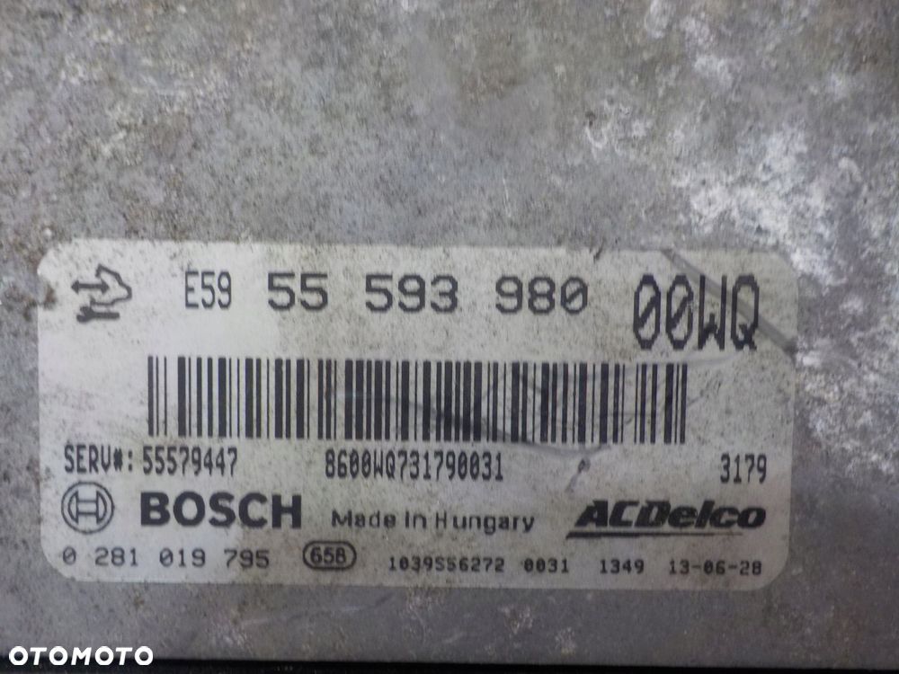 CORSA D LIFT 1.3 CDTI 13r 5D sterownik komputer silnika 55593980 0281019795 - 3