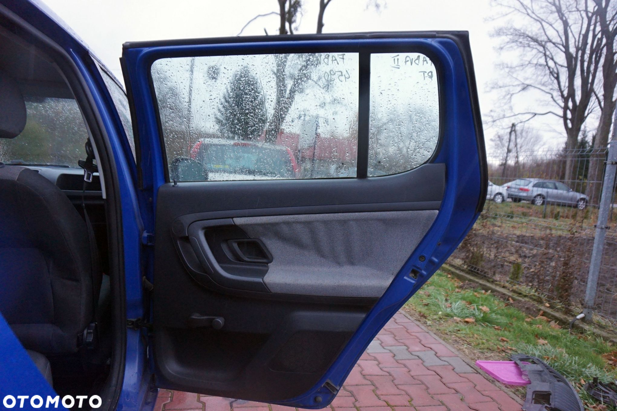 DRZWI TYLNE PRAWE FABIA II 545 5D HB 4590  NIEBIESKI SKODA 2006-2010 - 4