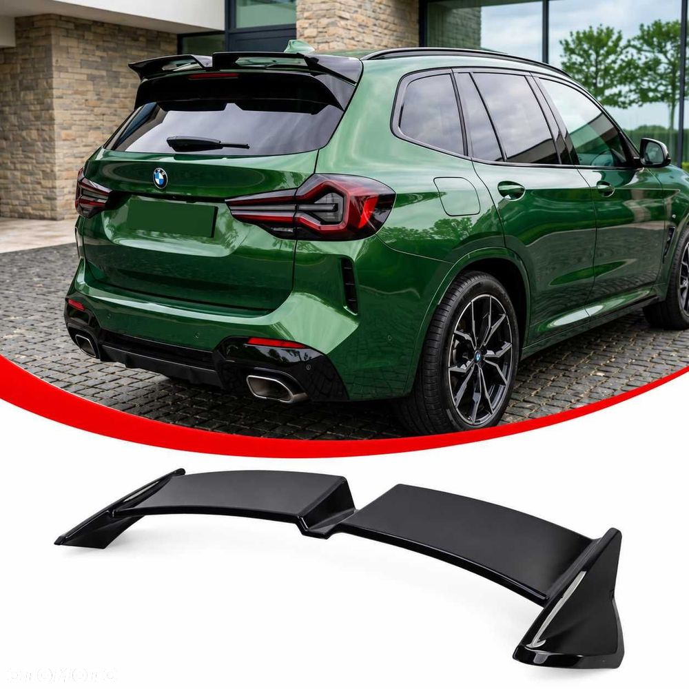 Tylna Lotka Spoiler KLAPY BMW X3 G01 Dokładka CZARNY POŁYSK