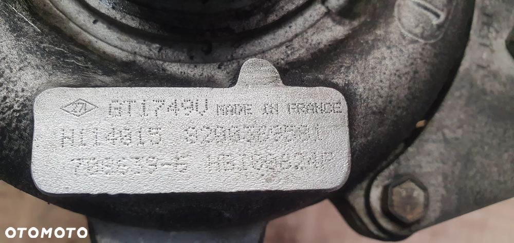 Turbina turbosprężarka Renault Scenic II 1.9 DCI 8200369581 - 6