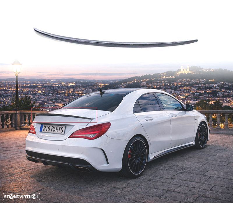 AILERON SPOILER TRASEIRO CLA C117 13- LOOK AMG CARBONO - 1