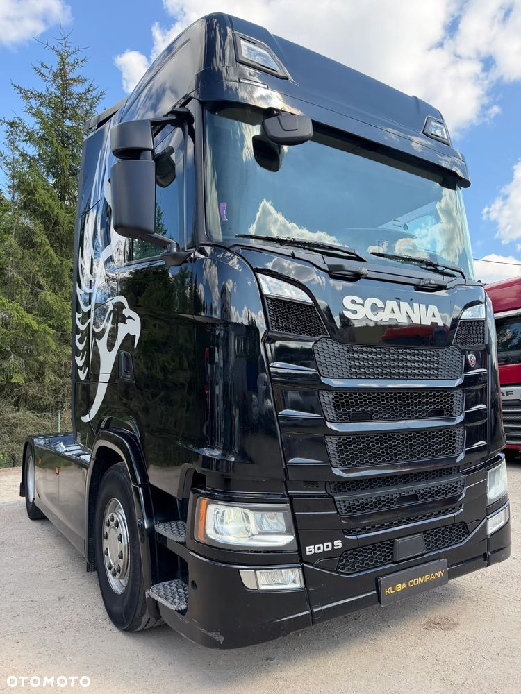 Scania S500 / RETARDER / PARK COOL / KLIMA POSTOJOWA / FULL SERWIS KONTRAKT ASO SCANIA / INTARDER / ŚWIATŁA LED / NAJWIĘKSZE ZBIORNIKI 1400 L / FULL SPOJLERY / CAŁA CZARNA 2021 ROK !! - 6