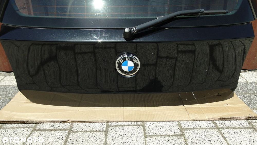 BMW 1 E87 KLAPA TYŁ TYLNA BAGAŻNIKA KOMPLETNA BLACK SAPPHIRE - 5