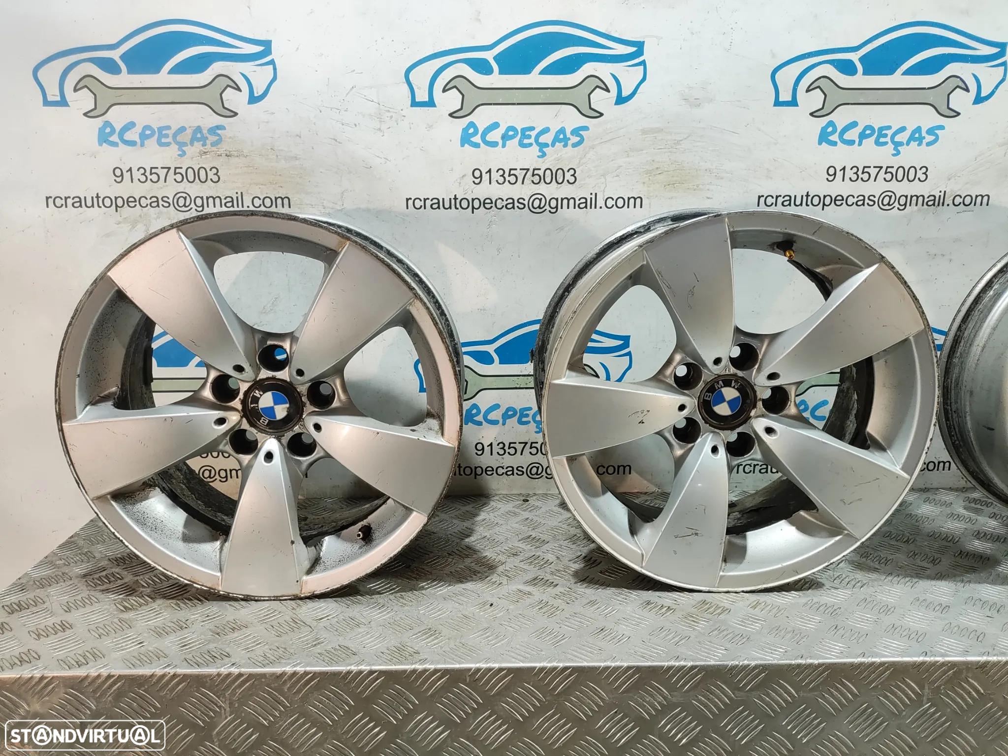 - Conjunto Jantes 17 Originais BMW Serie 5 E60 E61 7,5J ET20 5x120 - 4