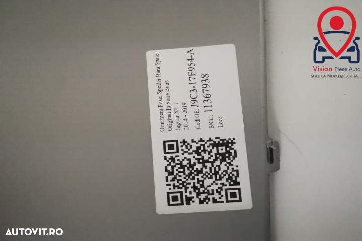 Ornament Fusta Spoiler Bara Spate Original In Stare Buna 2021 2022 Jag - 7