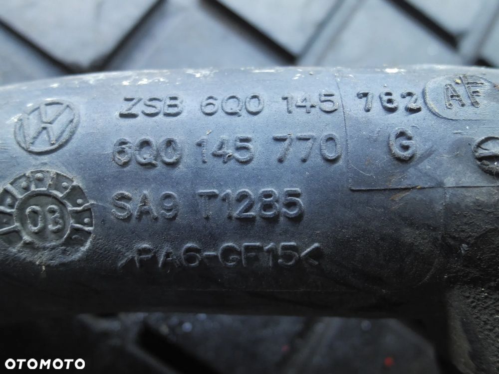 Skoda Fabia I VW Seat 1,4TDI BNM RURA WĄŻ DOLOT KOMPLET 6Q0145770G - 2