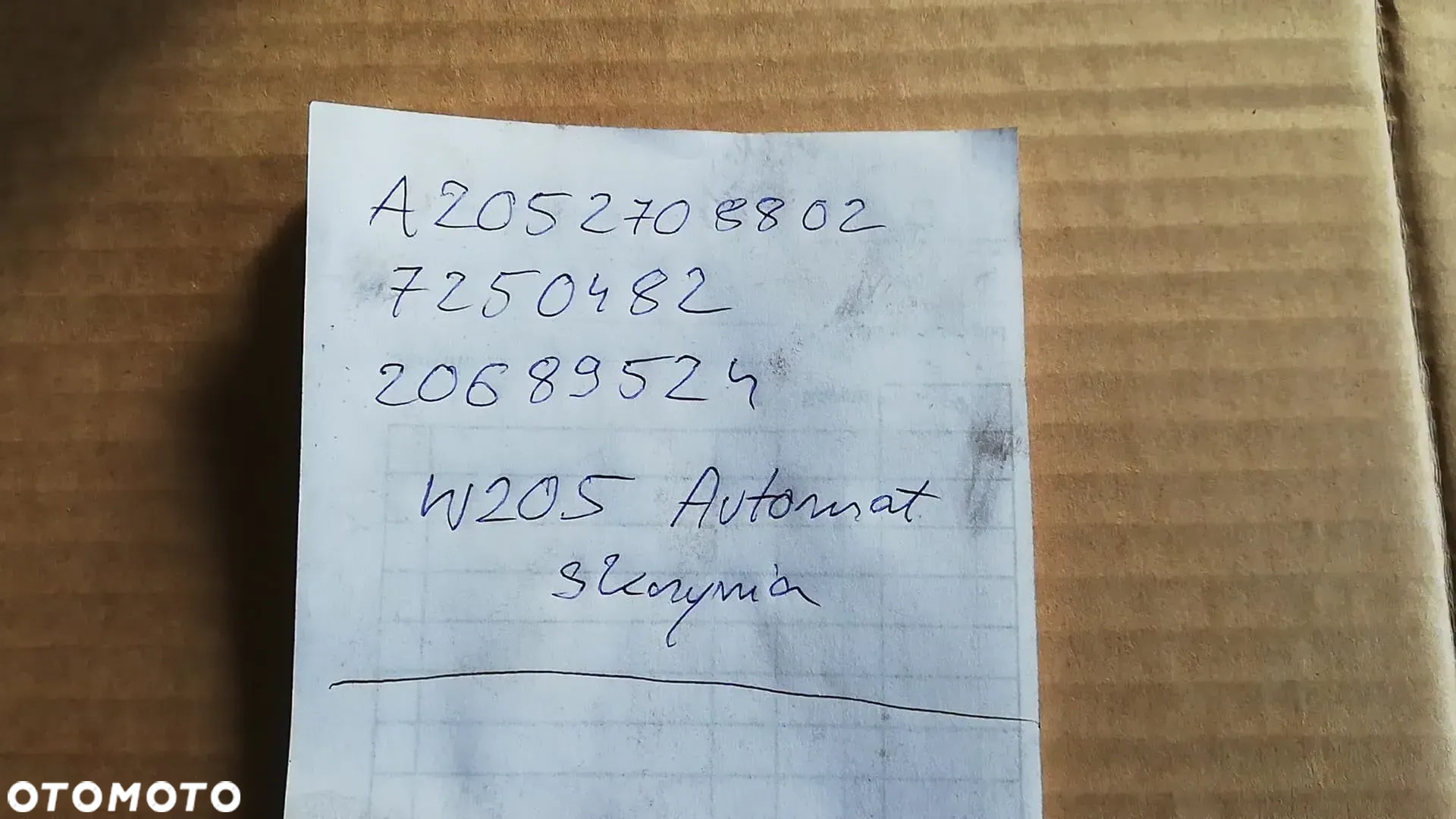 skrzynia biegów kompletna 7250482 MERCEDES W205 2.2cdi 4x4 4Matic - 4