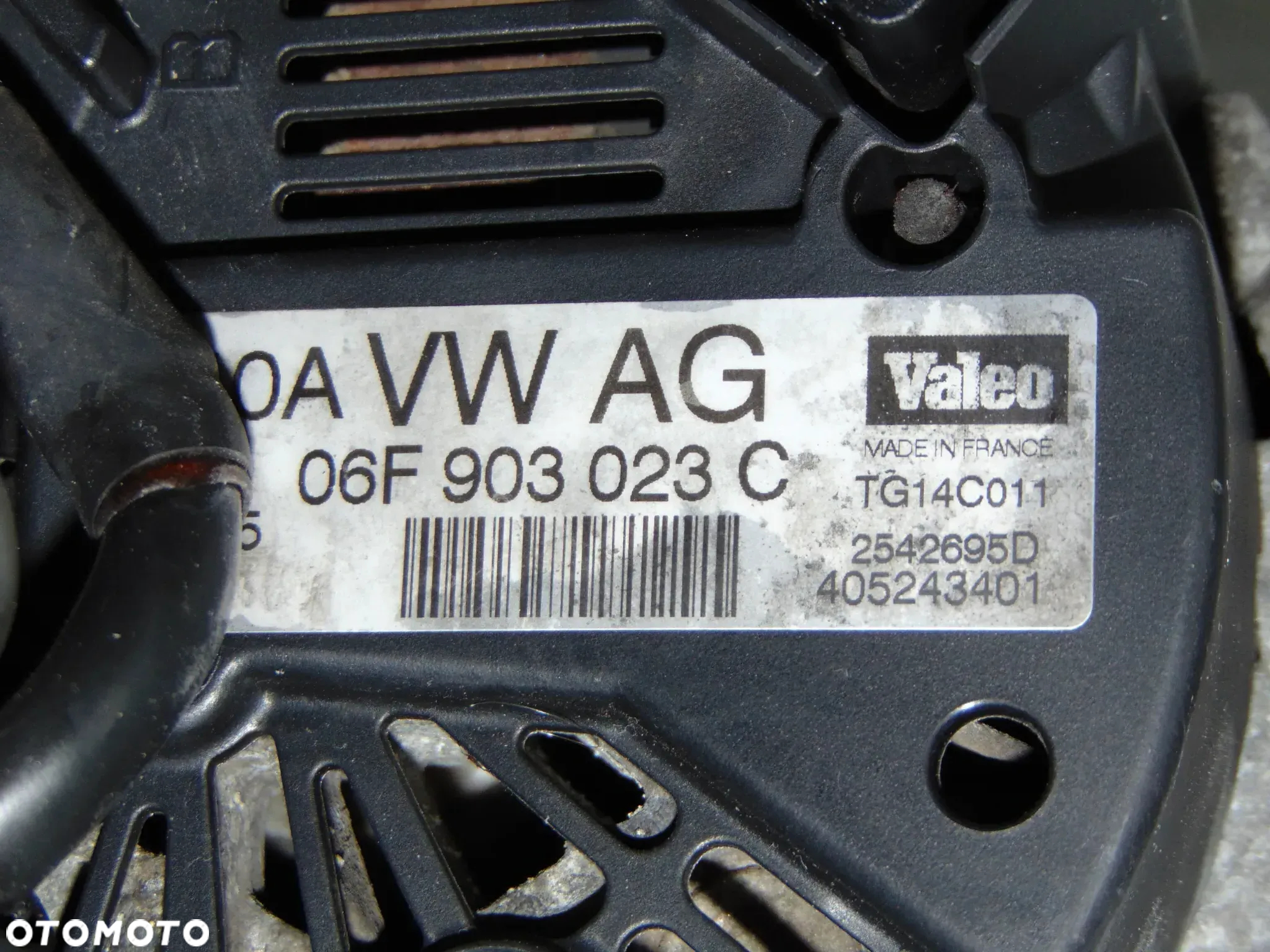 ORYGINAŁ alternator 06F903023C 140A Audi A4 B6 Skoda Superb Octavia 2 II VW Volkswagen Golf 5 V 6 VI Plus Passat B6 Touran Sharan Seat Alhambra diesel 1.9 2.0 TDI - 2