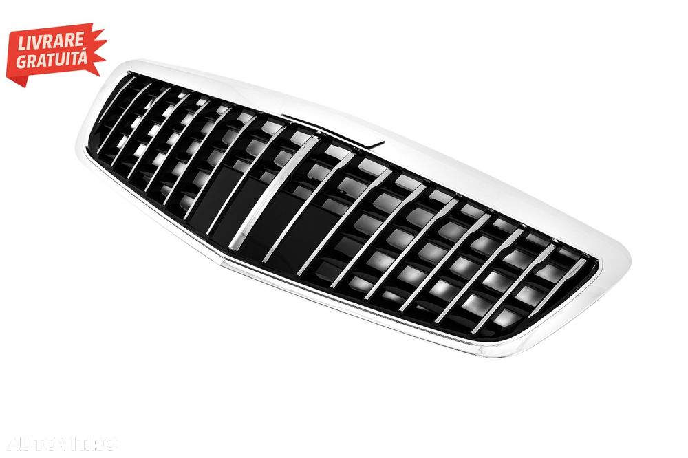 Grila Centrala Mercedes S-Class W221 Facelift (2010-2013) Vertical Design- livrare gratuita - 2