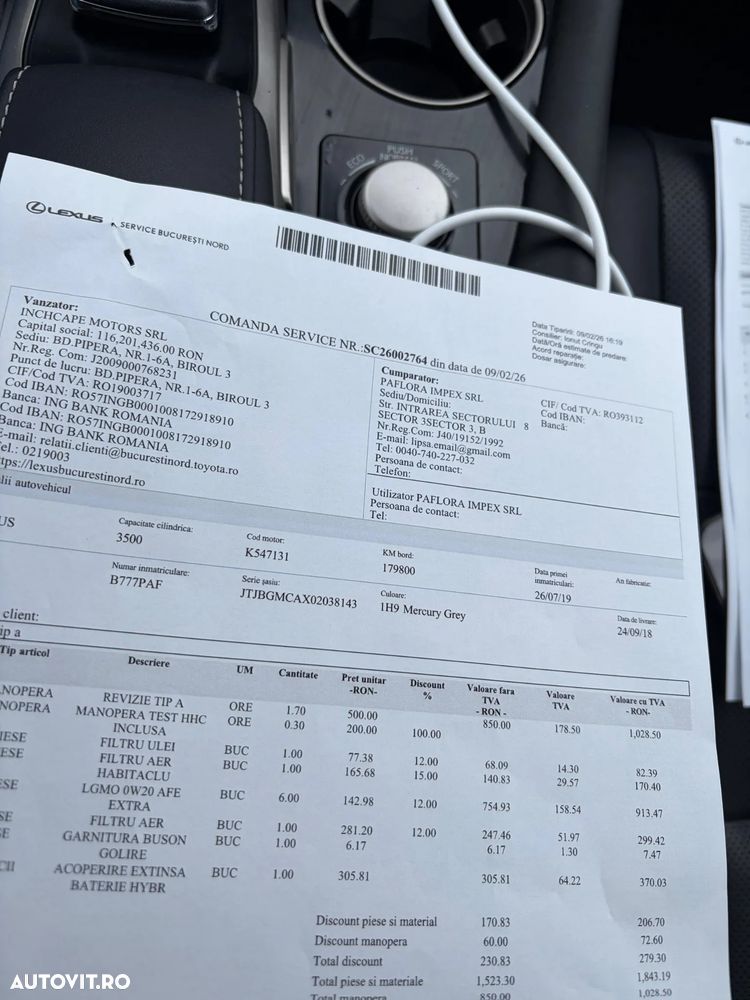 Lexus Seria RX 450h (hybrid) Business Line - 13