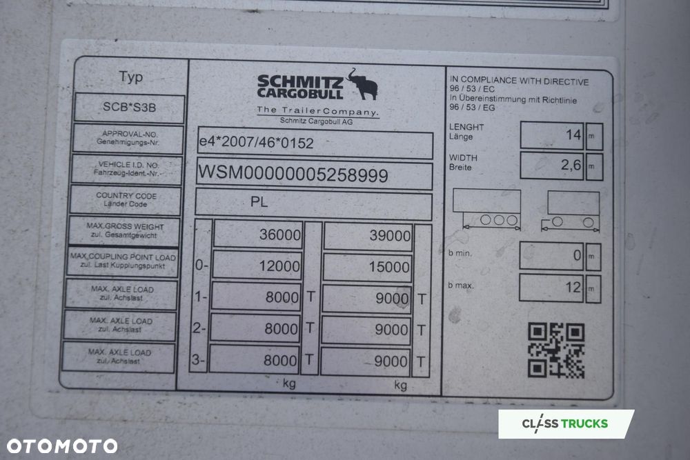 Schmitz Cargobull SKO FP 60 Carrier Vector 1550 - 15
