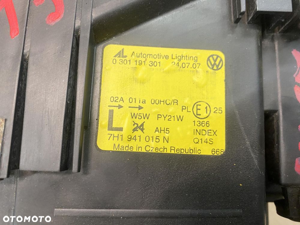 VW TRANSPORTER T5 MULTIVAN CARAVELLE 03- LAMPA PRZEDNIA LEWA - 6