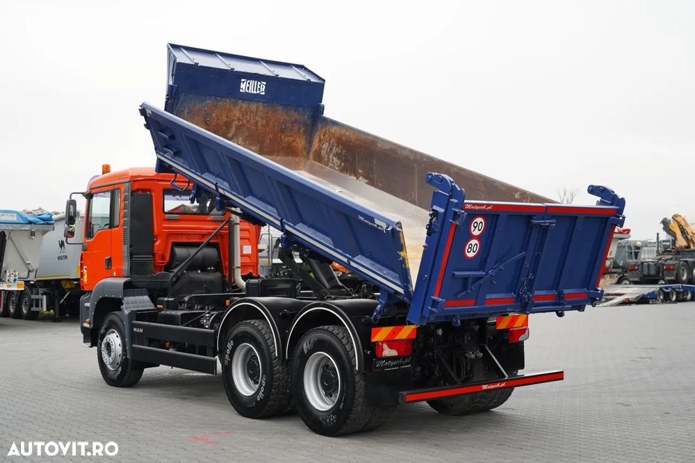 MAN TGA 33.350 / 6x4 / BASCUNĂ / BASCUNĂ HIDRODOXICĂ / MEILLER KIPPER / BORDMATIC / MANUALĂ / IMPORTATĂ - 4