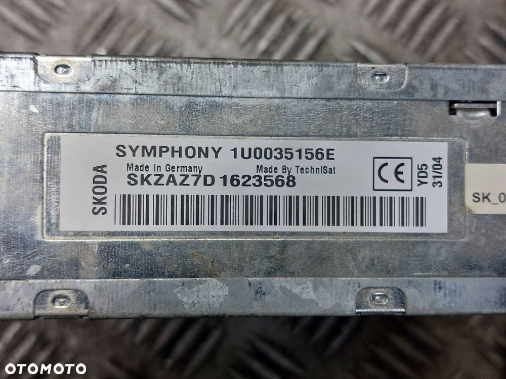 RADIO ODTWARZACZ SKODA SUPERB I SKODA SYMPHONY 1U0035156E - 4
