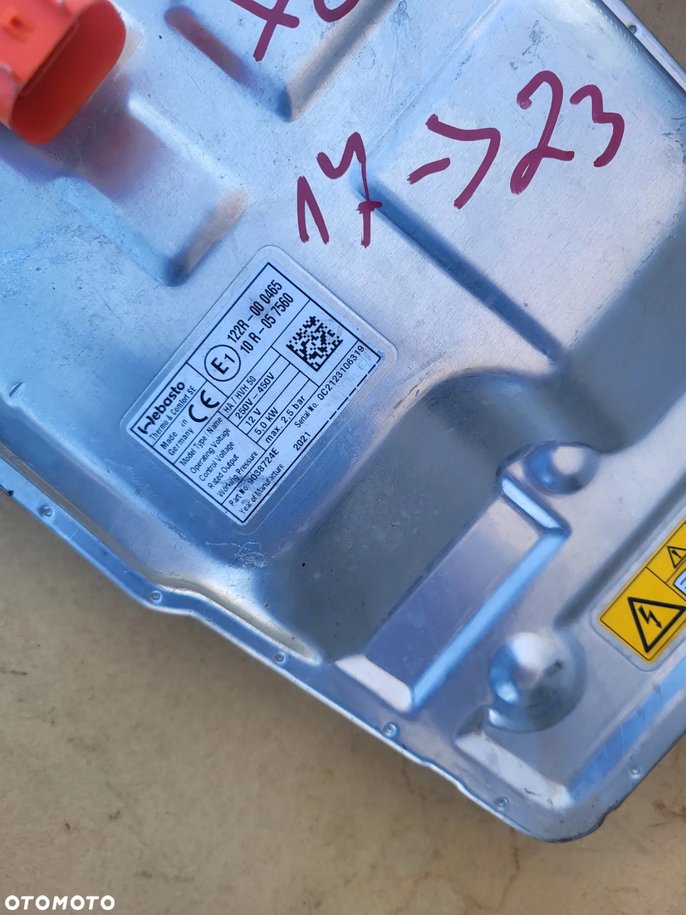 Moduł Ogrzewania Webasto VOLVO V60 XC60 17-23 ROK WEBASTO  9041734B K112/923JR - 2