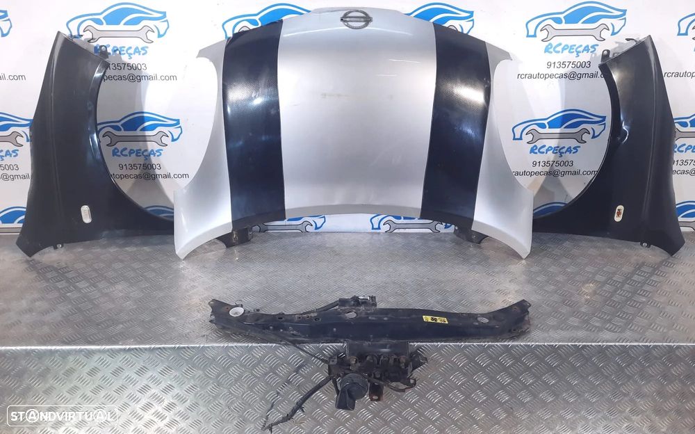 FRENTE COMPLETA NISSAN MICRA 3 III MK3 K12 CAPOT PARACHOQUES GUARDA-LAMAS ÓTICAS FRENTE FIBRA RADIADOR VENTILADOR REFORÇO - 5