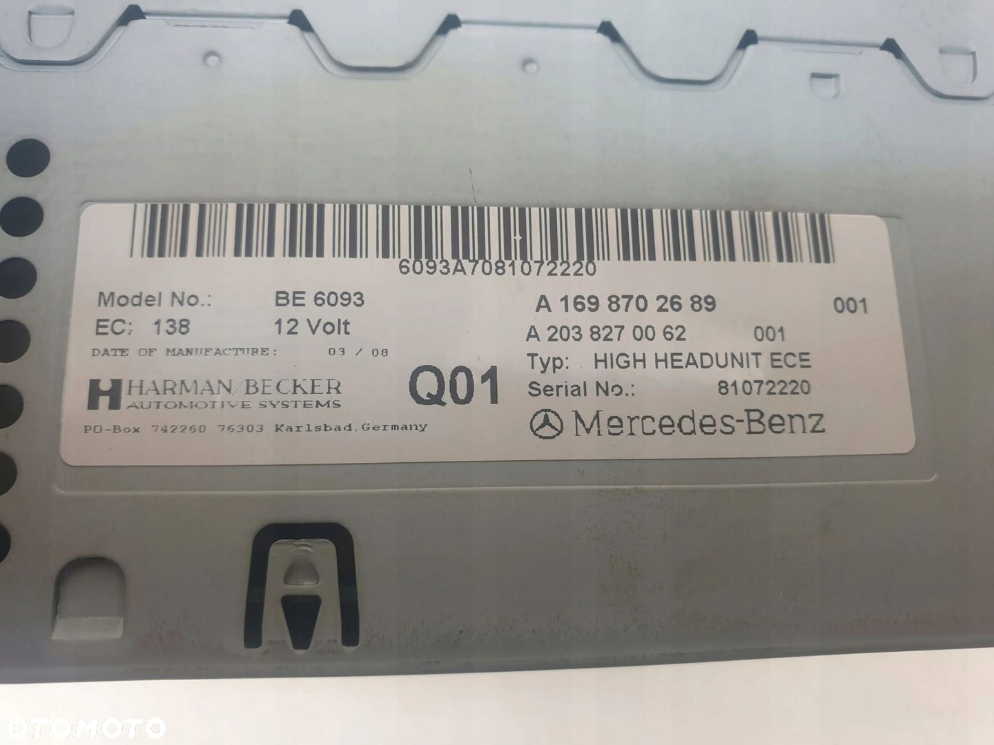 MERCEDES A W169 B W245 RADIO CD NAWIGACJA COMAND NTG2 - 6