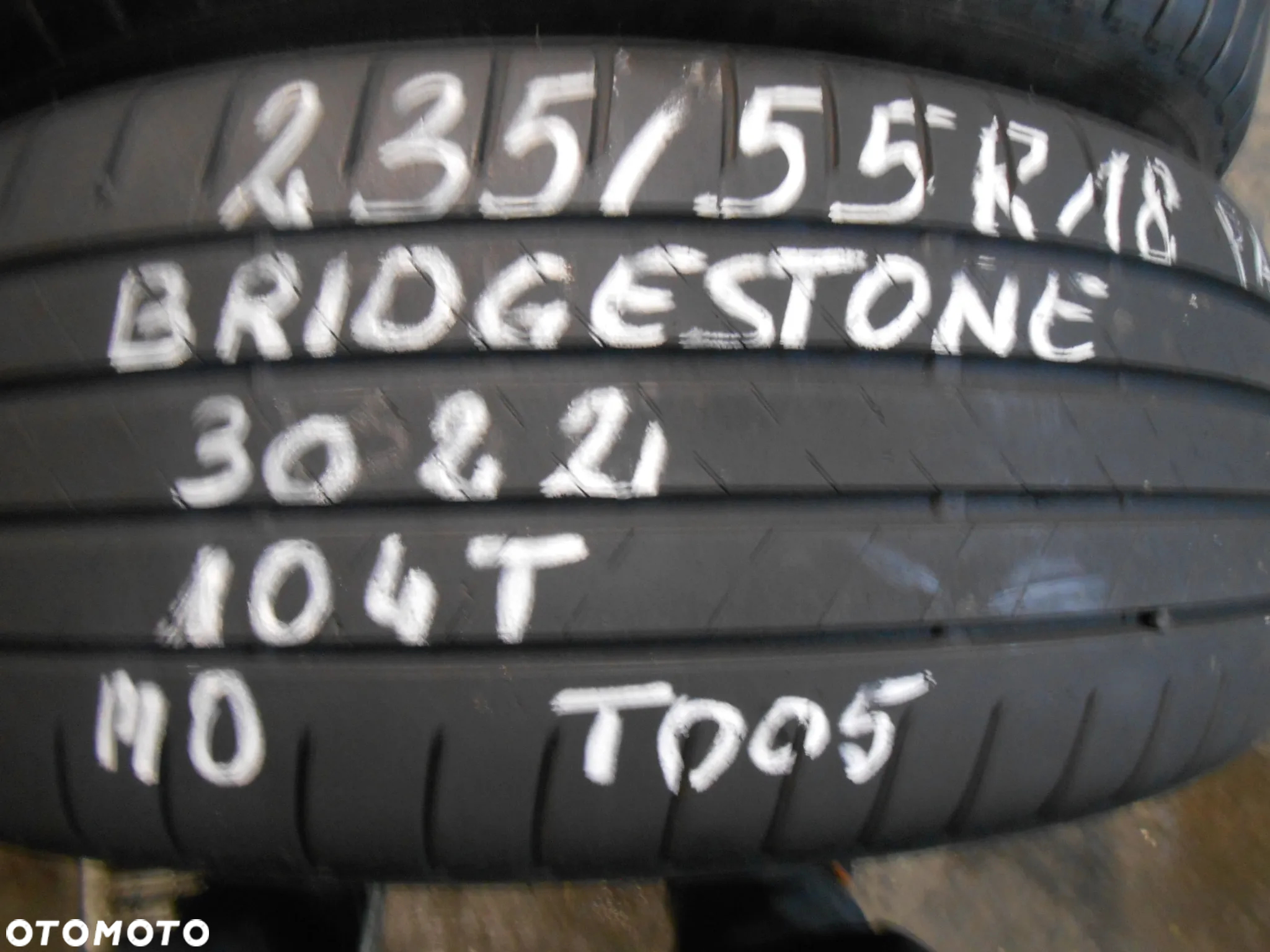 OPONY 235/55R18 BRIDGESTONE TURANZA T005 DOT 3022 / 1821 7.1MM - 4