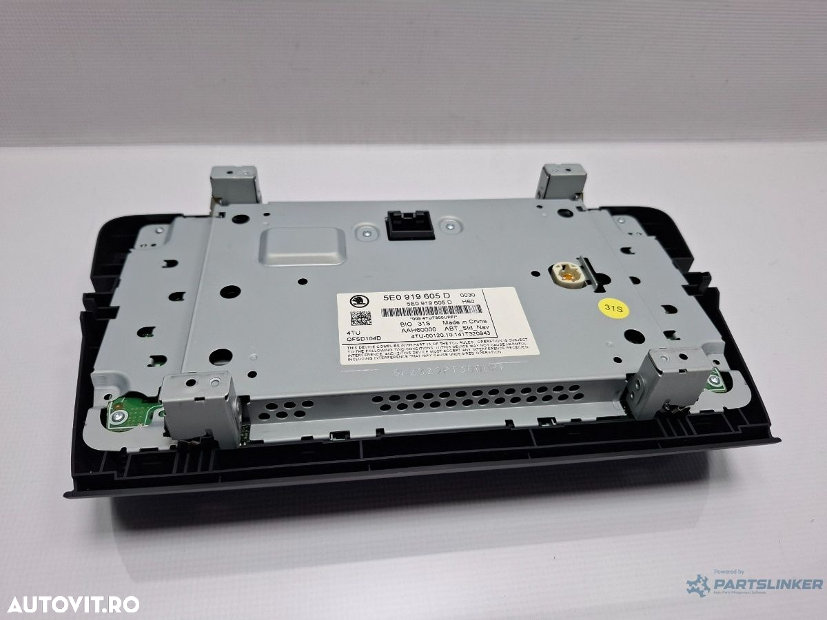 Display navigatie SKODA OCTAVIA Combi 5E5 2012 - > TDI CKFC, CRMB, CYKA 5E0919605D - 3