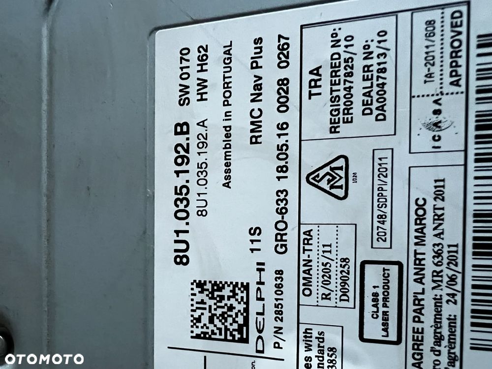 AUDI Q3 I RADIO NAWIGACJA 8U1035192B WYŚWIETLACZ LCD EKRAN WINDA 8U0857273E LIFT - 5