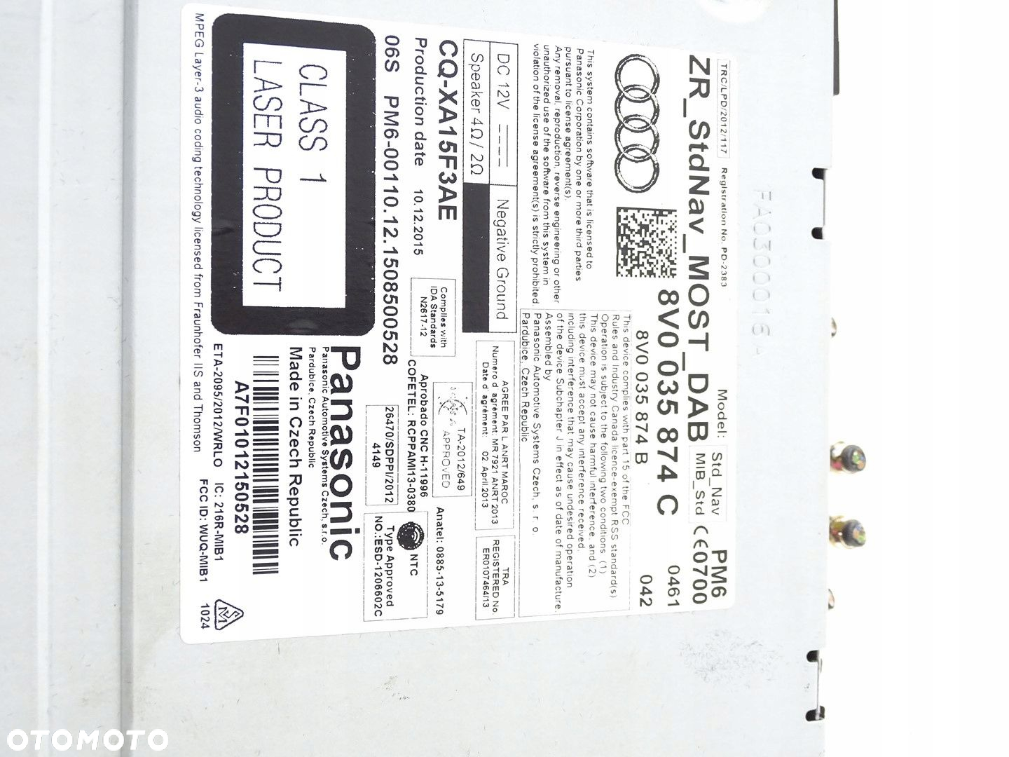 MODUŁ CZYTNIK 2X KART SD NAVI NAWIGACJI MMI AUDI A3 8V 8V0035874C - 4