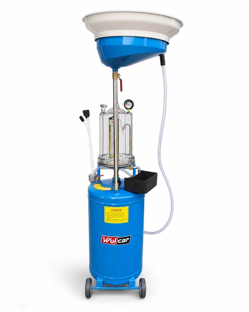 Wysysarko-zlewarka pneumatyczna do oleju PREMIUM 90L ze zbiornikiem drenażowym PCAS-6297WRC - 1