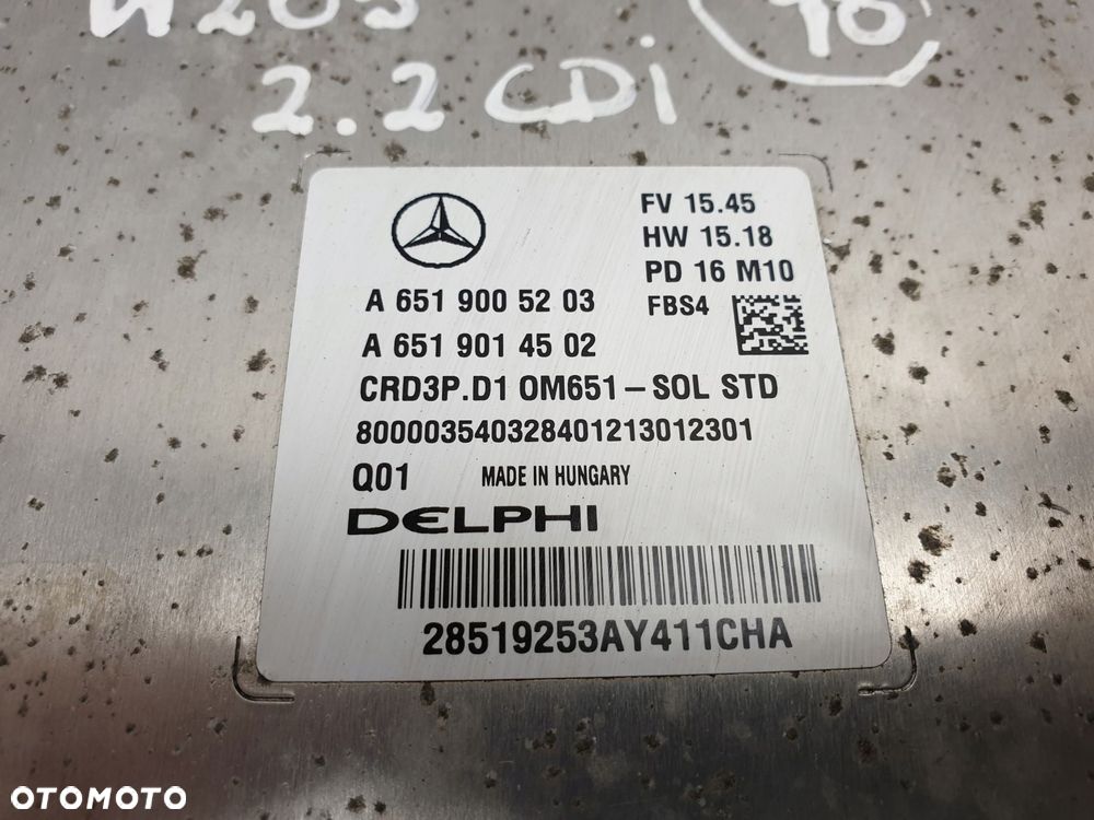 Mercedes A205 W205 2.2 CDI KOMPUTER SILNIKA moduł - 6
