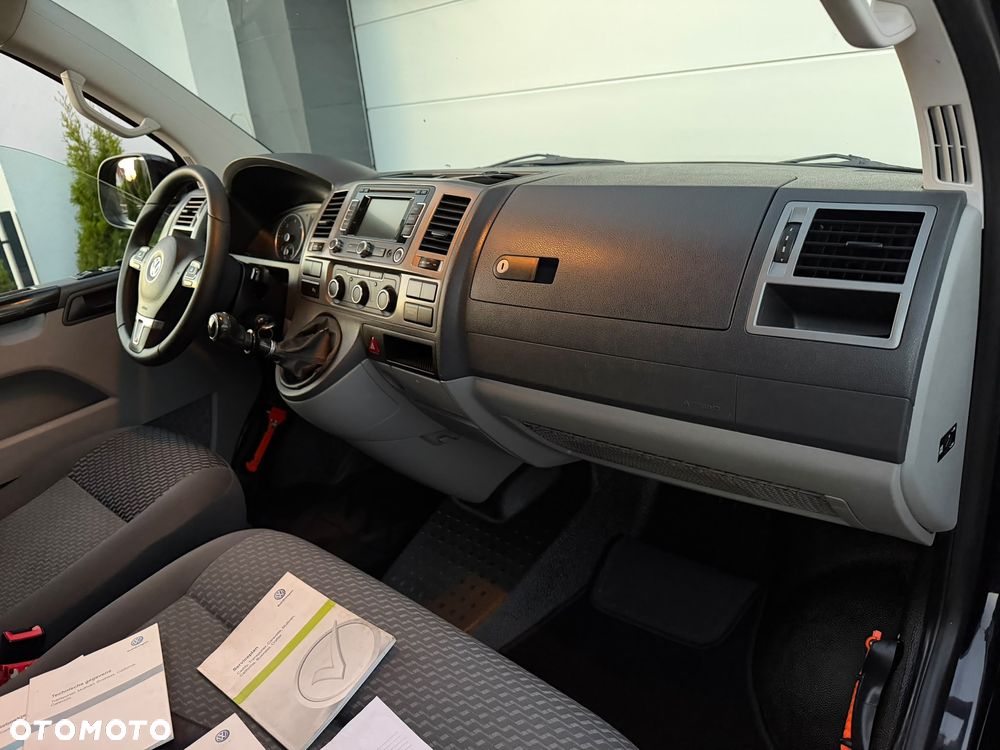 Volkswagen TRANSPORTER T5 L2H1 LIFT Długi Klima Elektryka Navi Tempomat Furgon 3os. 2xPdc Hak - 25