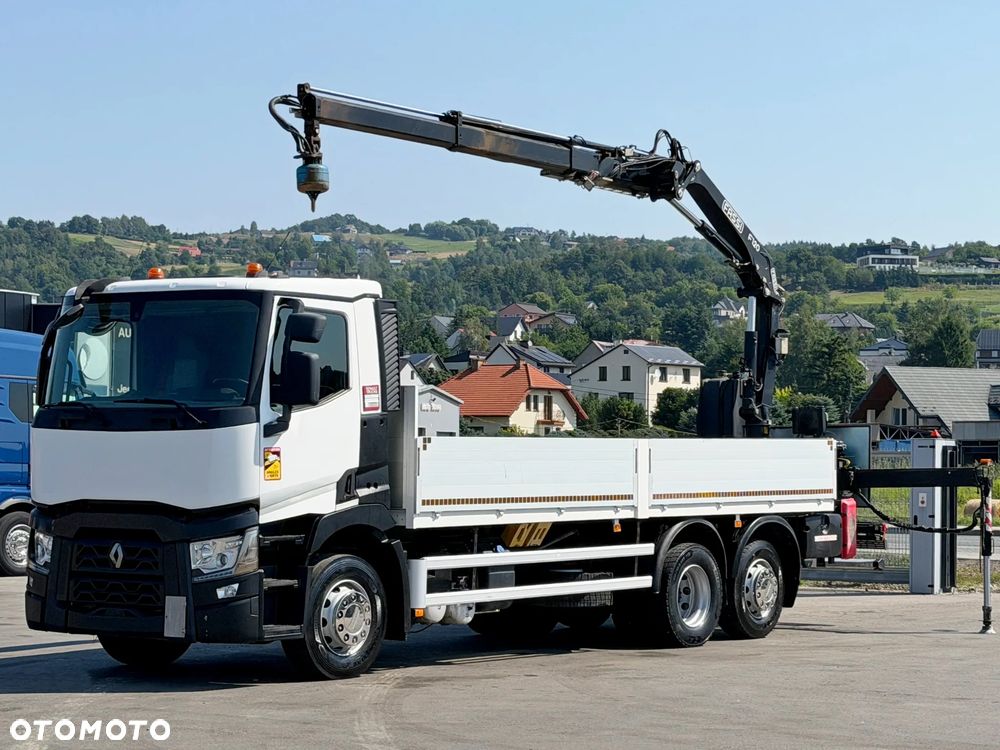 Renault T 380 * SKRZYNIA 6,80 m * FASSI F120B.2.22 + PILOT * STAN BDB - 2