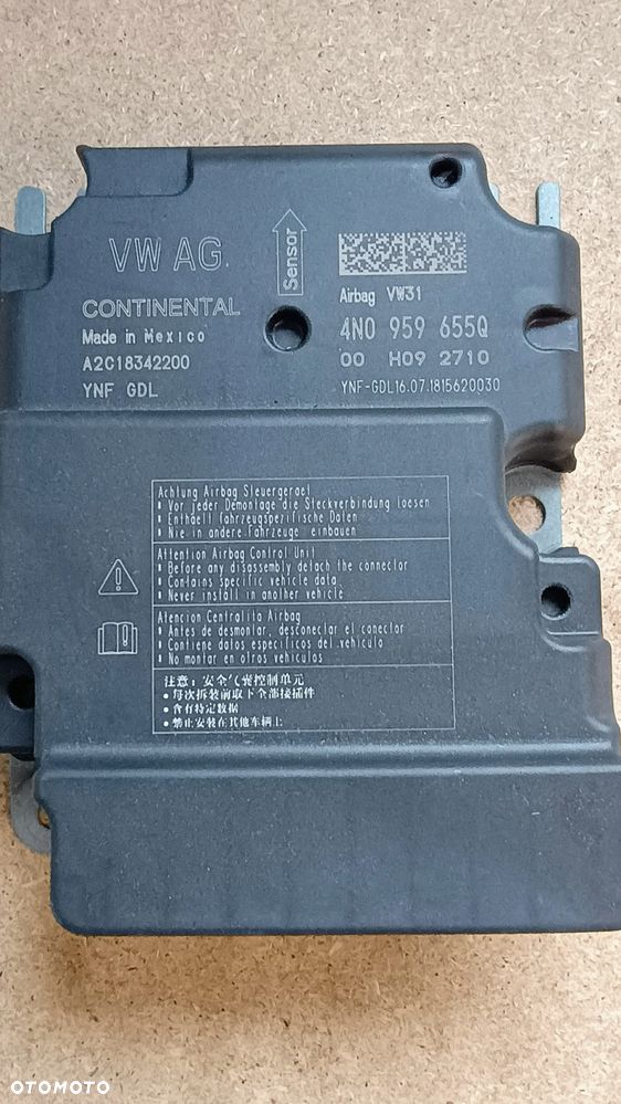 Sterownik sensor AIRBAG AUDI A6 C8 4N0959655Q - 1