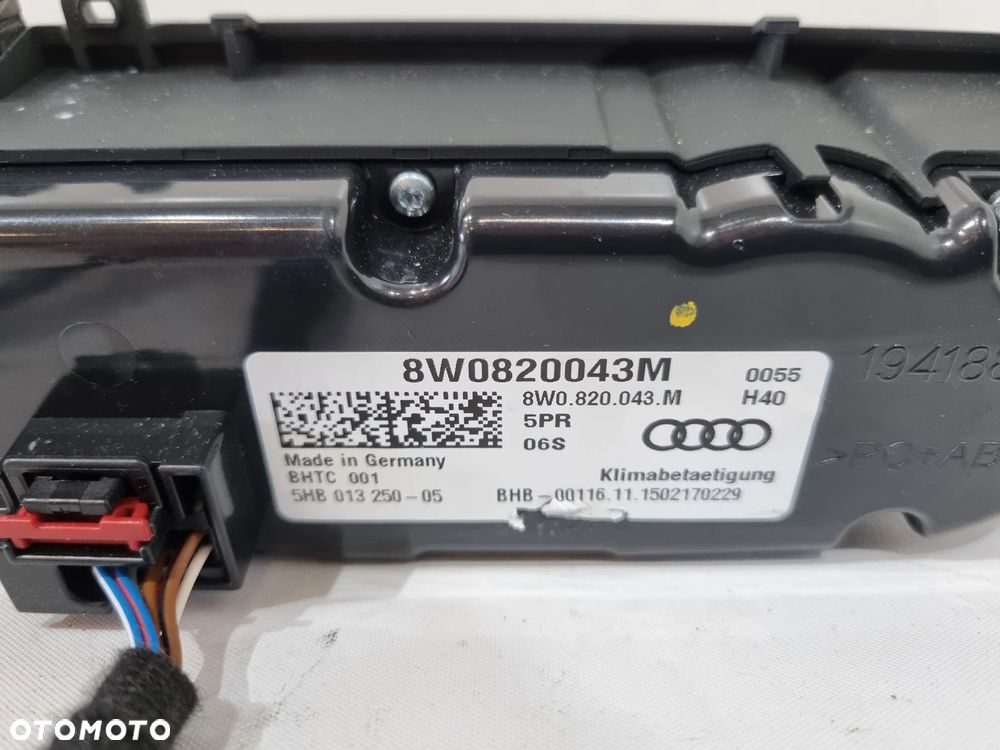 AUDI A4 B9 PANEL NAWIEWU KLIMATYZACJI 8W0820043M - 5