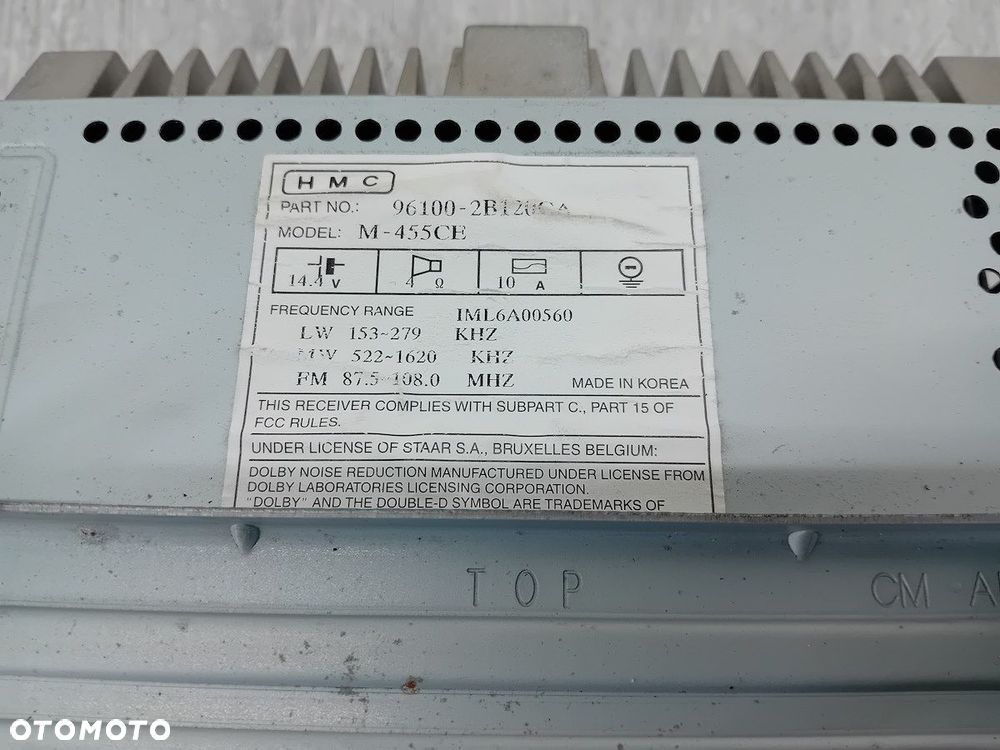 RADIO CD HYUNDAI SANTA FE II 96100-2B120CA - 7