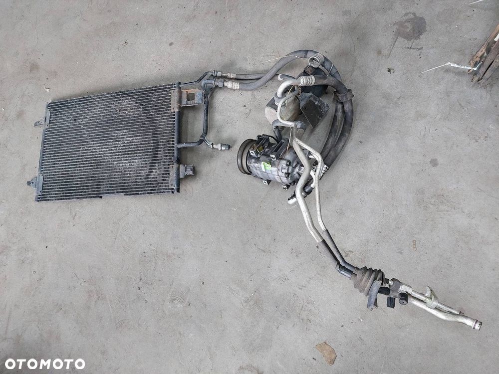 KOMPLETNA KLIMATYZACJA CHŁODNICA + PRZEWODY + KOMPRESOR PASSAT B5 1.8 20V - 8