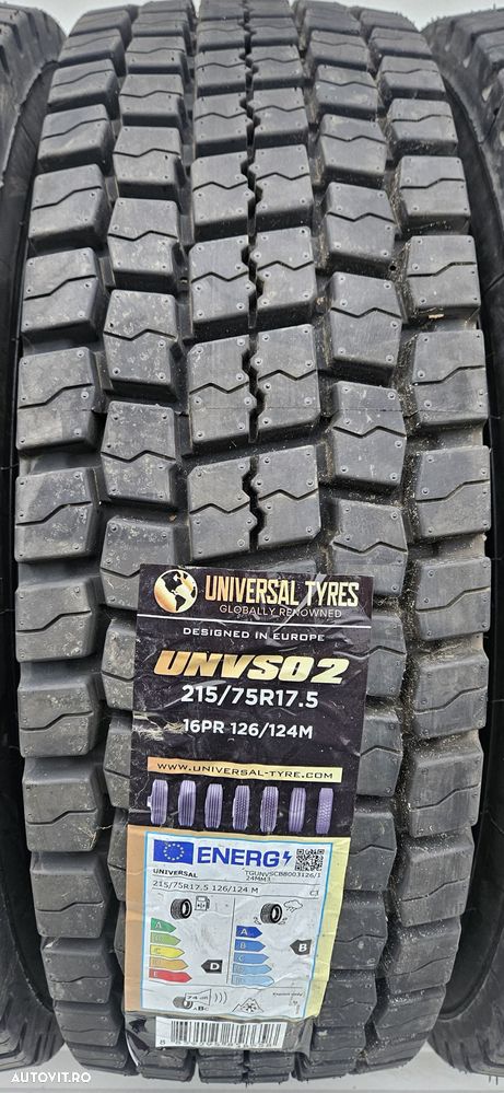 215/75 R17.5, 126M, UNIVERSAL, Anvelope tractiune M+S - 2