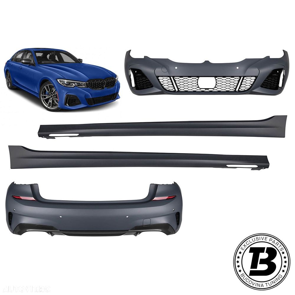 Pachet Exterior compatibil cu BMW Seria 3 G20 M340I Design - 1